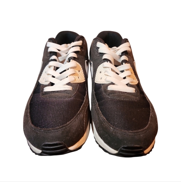 NIKE AIR MAX 90 ID BLACK WHITE SIZE MENS 9.5 [931902-992] NIKEiD custom Real Ego - Picture 3 of 8
